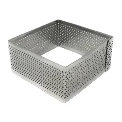 Aro cuadrado perforado 7 x 3.5 Cms