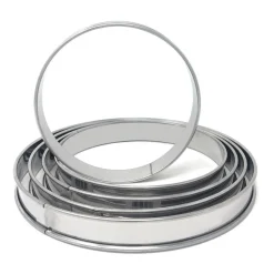 Aro de tarta bajo 16, 18, 20, 22 y 24 Cms