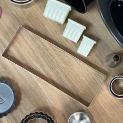 Aro para tarta rectangular perforado 28 Cms