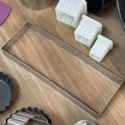 Aro para tarta rectangular perforado 20 Cms