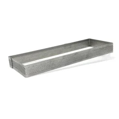 Aro para tarta rectangular perforado 20 Cms