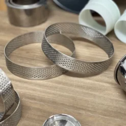 Aro redondo perforado para tartaletas 10 Cms