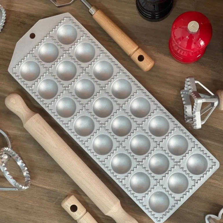 Bandeja 24 raviolis redondos