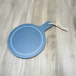 Bandeja de pizarra para degustacion redonda