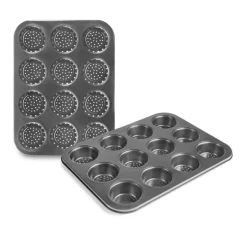 Bandeja perforada para muffins 12 cavidades