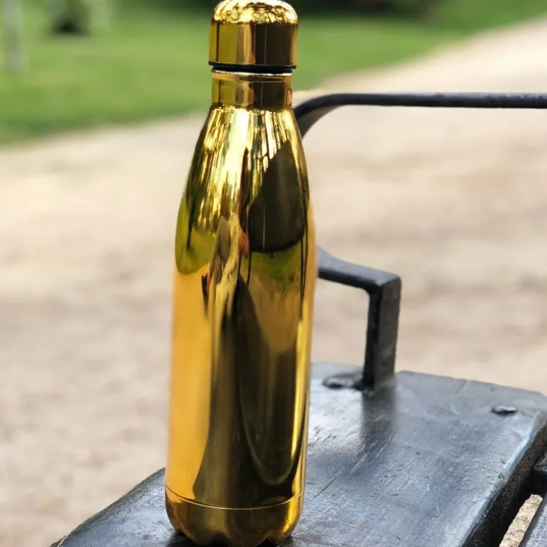 Botella termo 500 Ml color oro