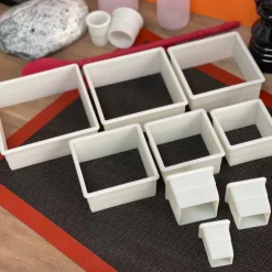 Cortapastas profesional cuadrado liso (9 uds)