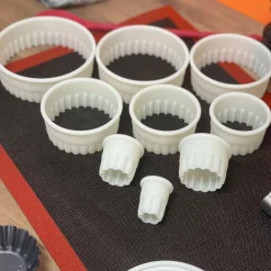 Cortapastas profesional redondo rizado (9 uds)