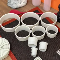 Cortapastas profesional redondo liso (9 uds)