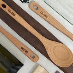 Cuchara redonda de madera de haya 30 cms