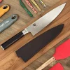 Cuchillo del chef shun 20 cms con funda de madera
