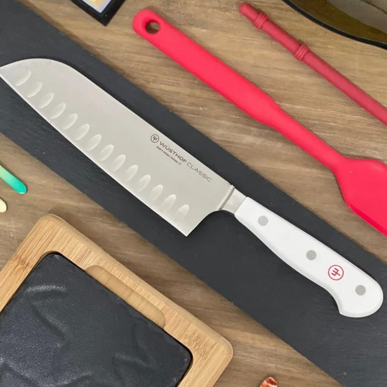 Cuchillo Santoku Classic White Wusthof