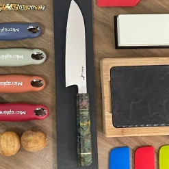 Cuchillo Santoku Inari Damascus Abedul