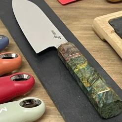 Cuchillo Santoku Inari Damascus Abedul