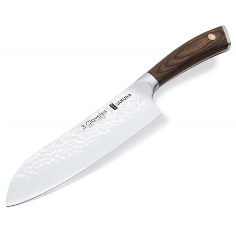 Cuchillo Santoku Sakura 3 Claveles