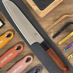 Cuchillo Santoku Salamandra acero Tamahagane