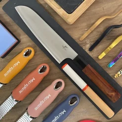 Cuchillo Santoku Salamandra acero Tamahagane