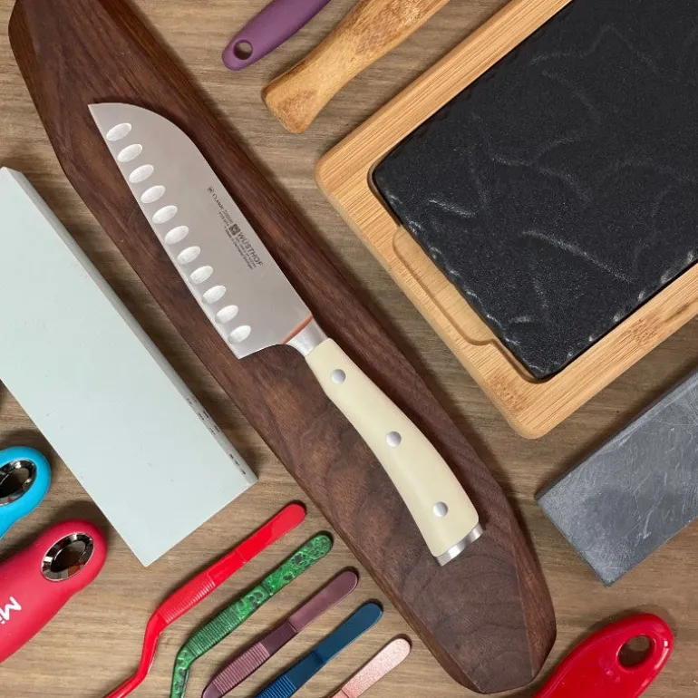 Cuchillo Santoku Wusthof Ikon Creme