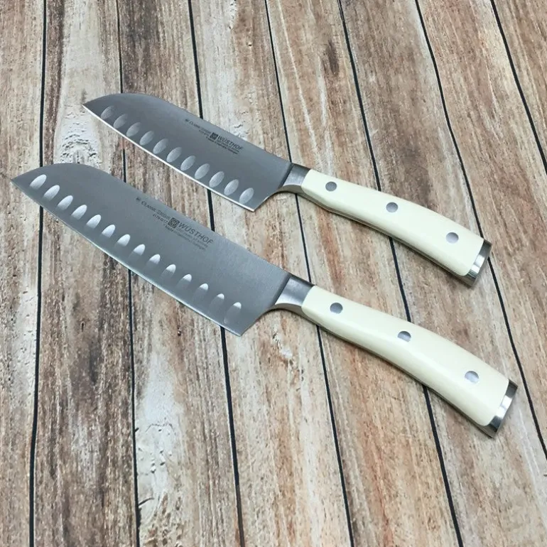 Cuchillo Santoku Wusthof Ikon Creme