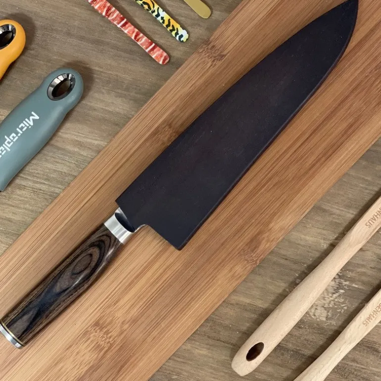 Cuchillo shun premier cebollero y funda de madera