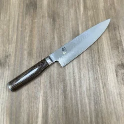 Cuchillo shun premier cebollero y funda de madera