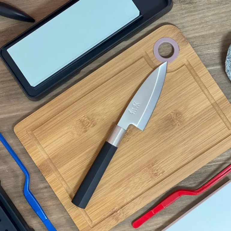 Cuchillo Wasabi Black Deba 10 Cms