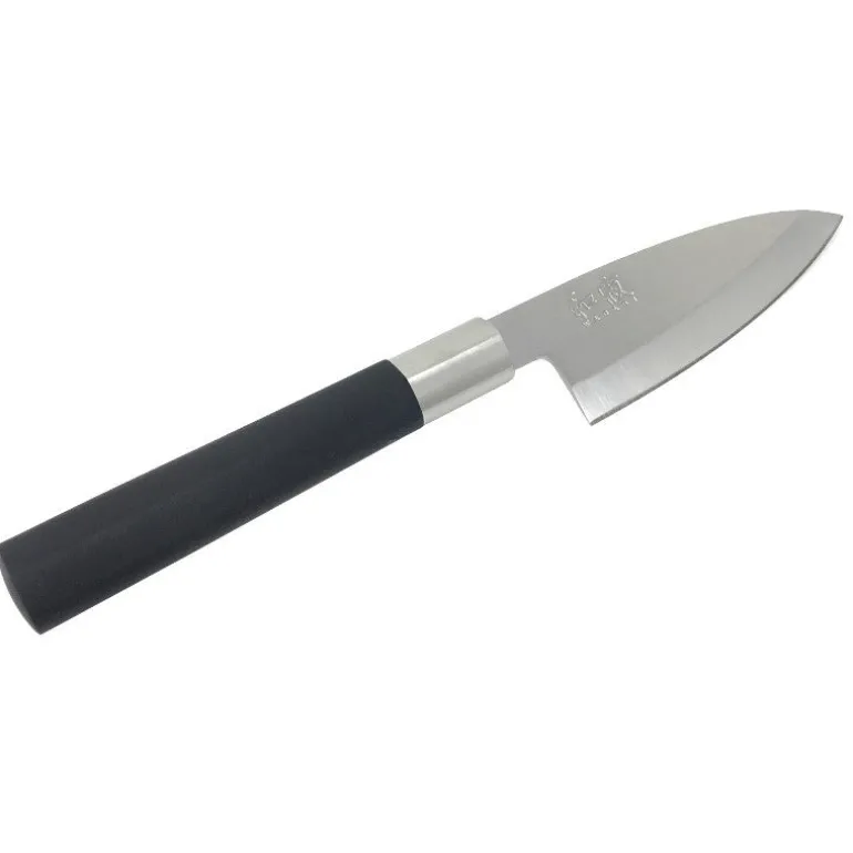 Cuchillo Wasabi Black Deba 10 Cms