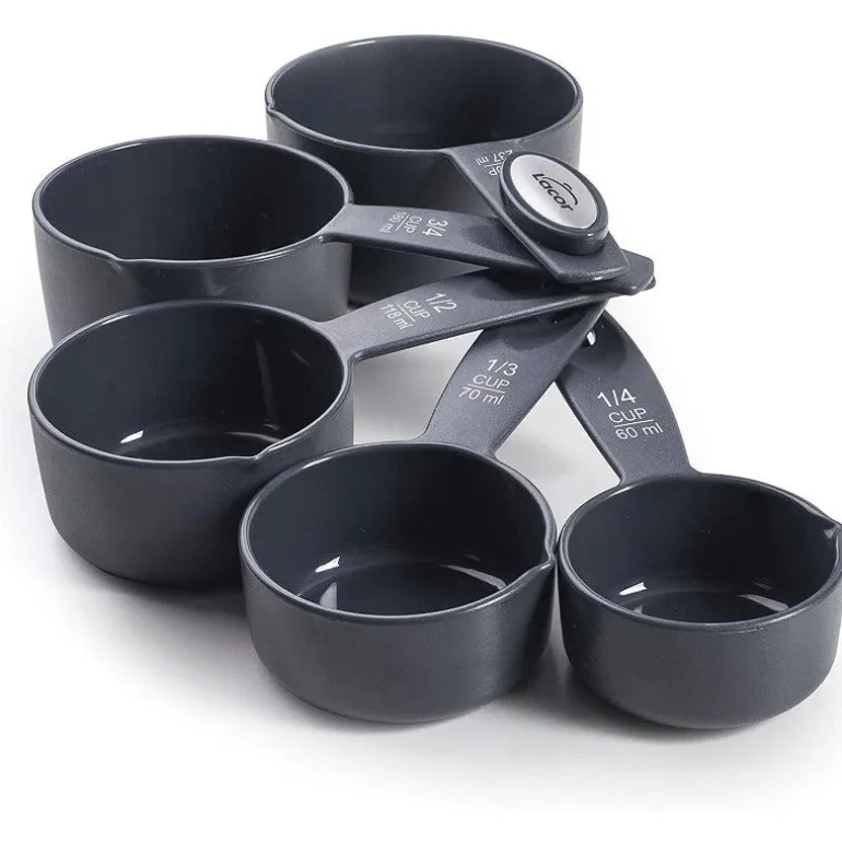 Juego de 5 cazos medidores Grey