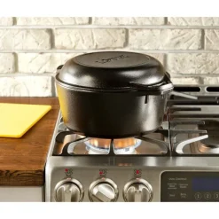 Juego de cacerola con tapa Hierro fundido Lodge 25 Cms