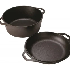 Juego de cacerola con tapa Hierro fundido Lodge 25 Cms