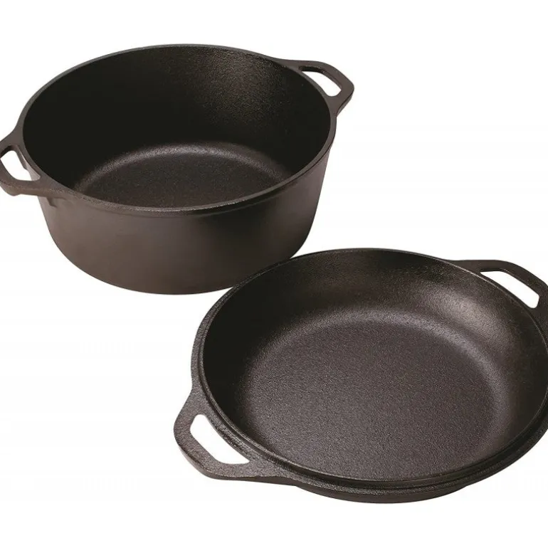 Juego de cacerola con tapa Hierro fundido Lodge 25 Cms