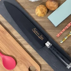 Katana Saya Cuchillo Gyuto 20 cms acero damasco 67 capas