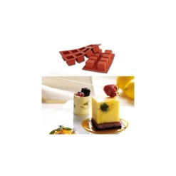 Molde silicona forma cubo 8 cavidades