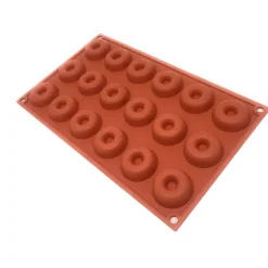 Molde silicona forma savarin 18 cavidades