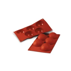 Molde silicona forma semiesfera 5 cavidades