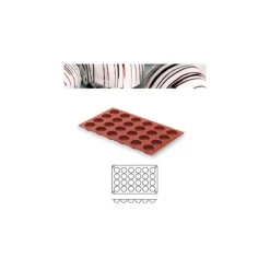 Molde silicona forma semiesfera 24 cavidades