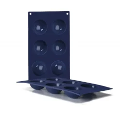 Molde silicona semiesfera 6 cavidades