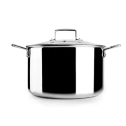 Olla tricapa con tapa de Cristal