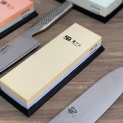 Piedra para afilar cuchillos doble 240 y 1000 granos