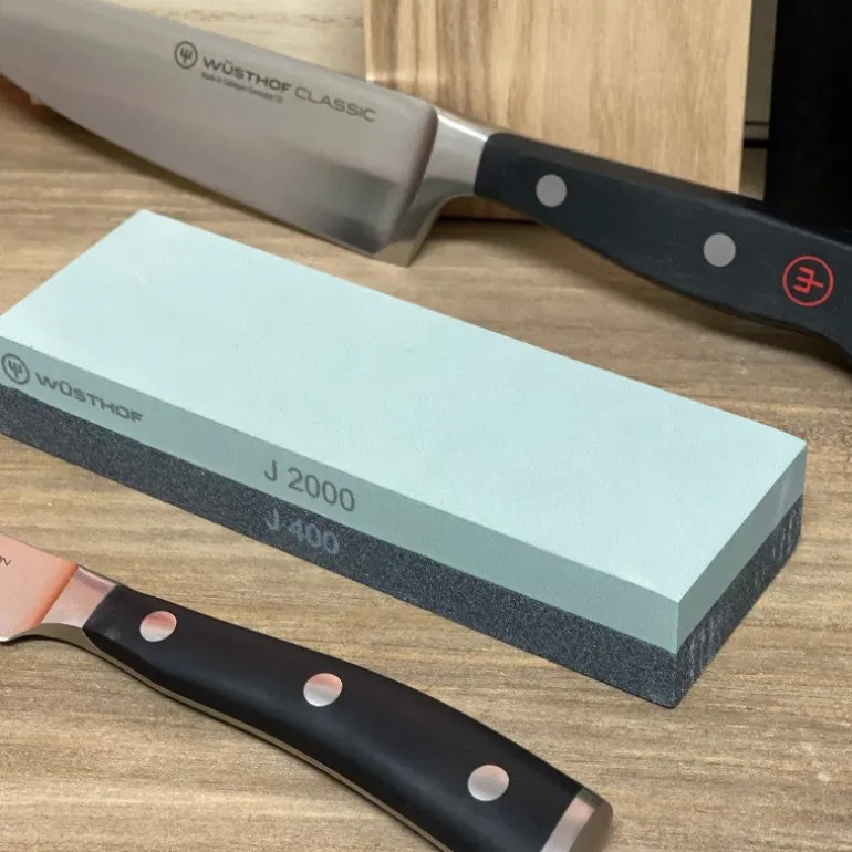 Piedra para afilar cuchillos Wusthof grano 400/2000