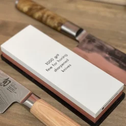 Piedra para afilar cuchillos doble 400 y 1000 granos