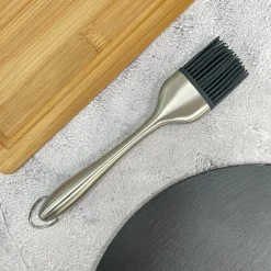 Pincel de silicona mango inox 22 cms