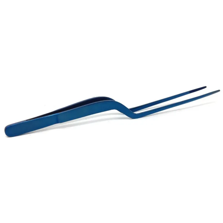 Pinza para emplatar titanio Azul