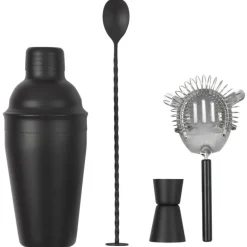 Set de cocteleria 4 Piezas color negro