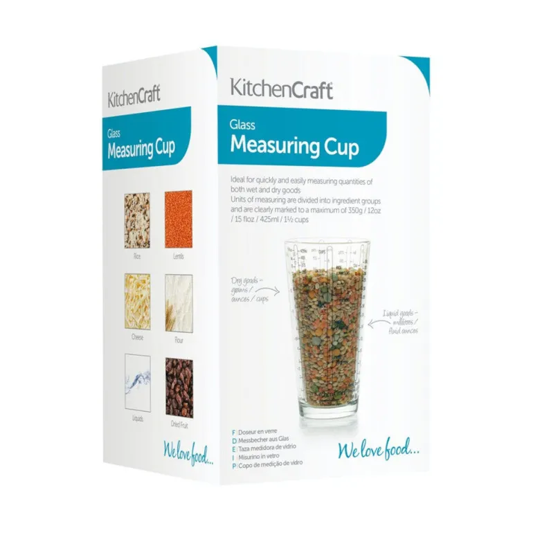 Vaso medidor de cristal