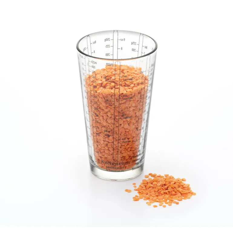 Vaso medidor de cristal